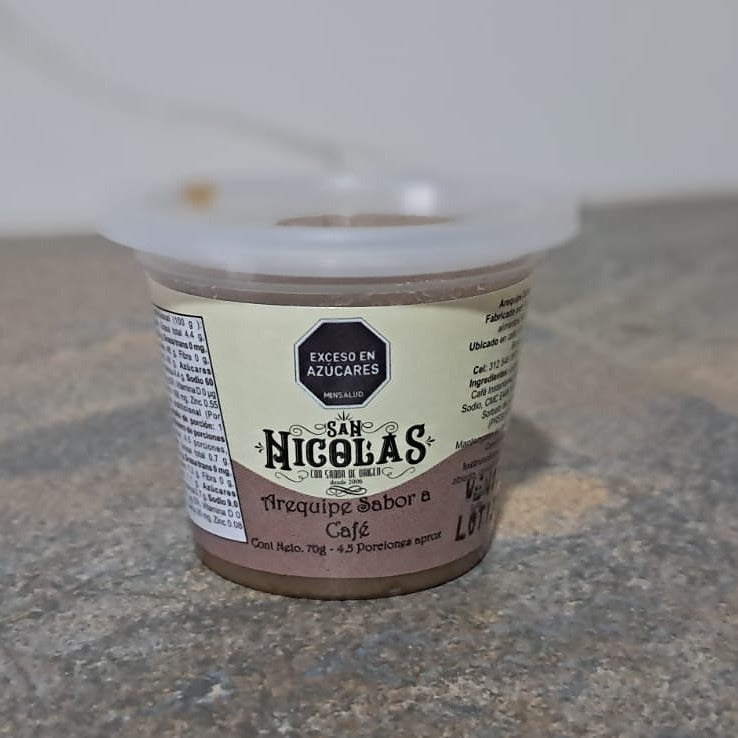 Arequipe artesanal Colombiano sabor a café San Nicolás