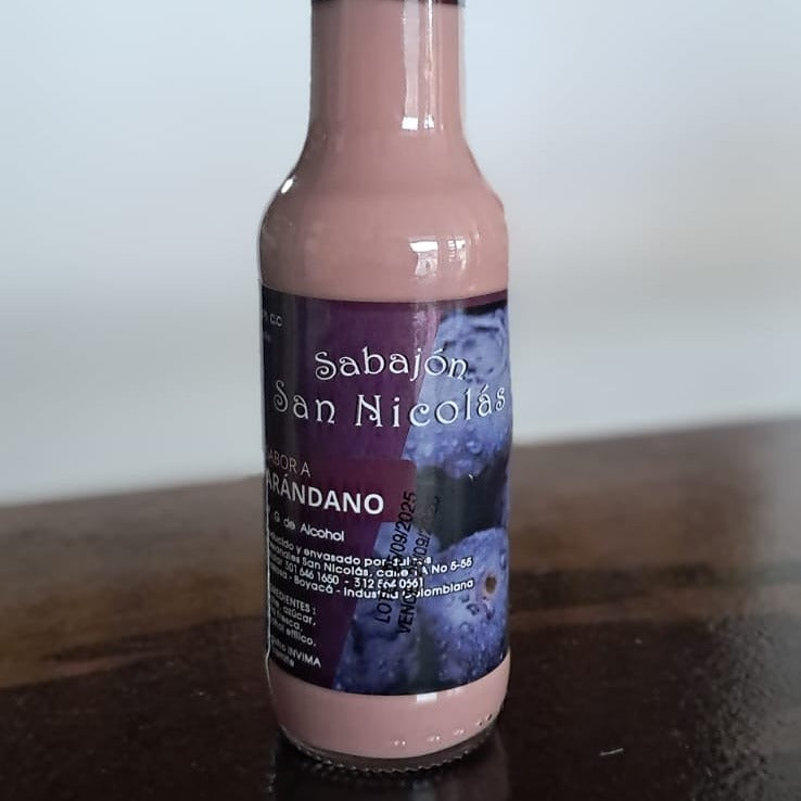 Sabajón artesanal Colombiano sabor arándano San Nicolás