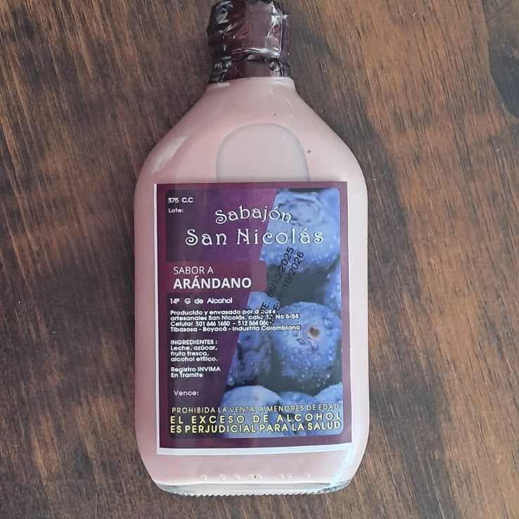 Sabajón artesanal Colombiano sabor arándano San Nicolás